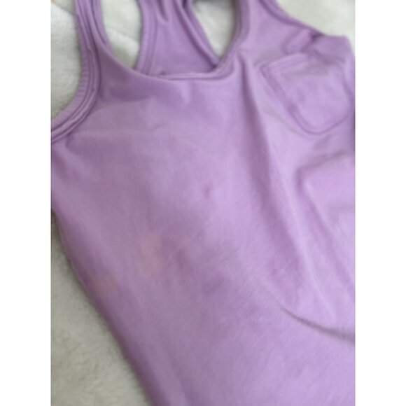 Nancy Rose Performance Lilac Racerback Tank Top Size 4 Pima Cotton Blend  Lycra - Picture 6 of 9